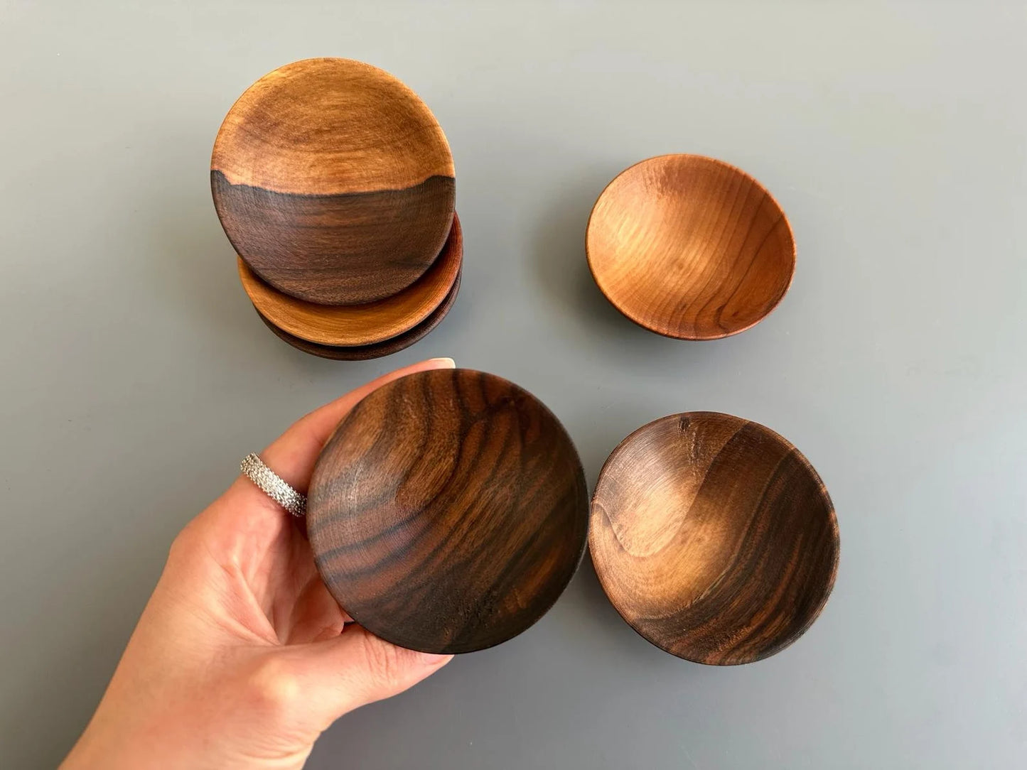 Handmade Walnut Salt Dish